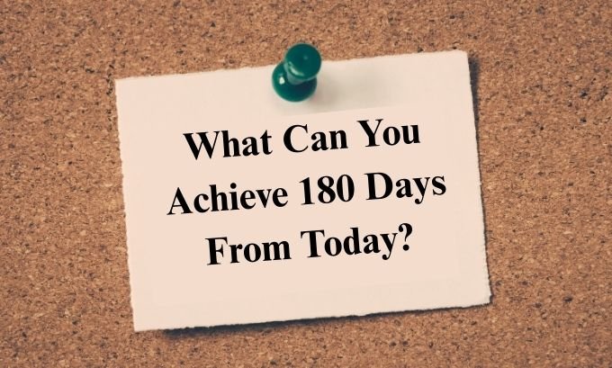 180 Days from Today: A Practical Guide to Achieving Your Goals 180 days from today